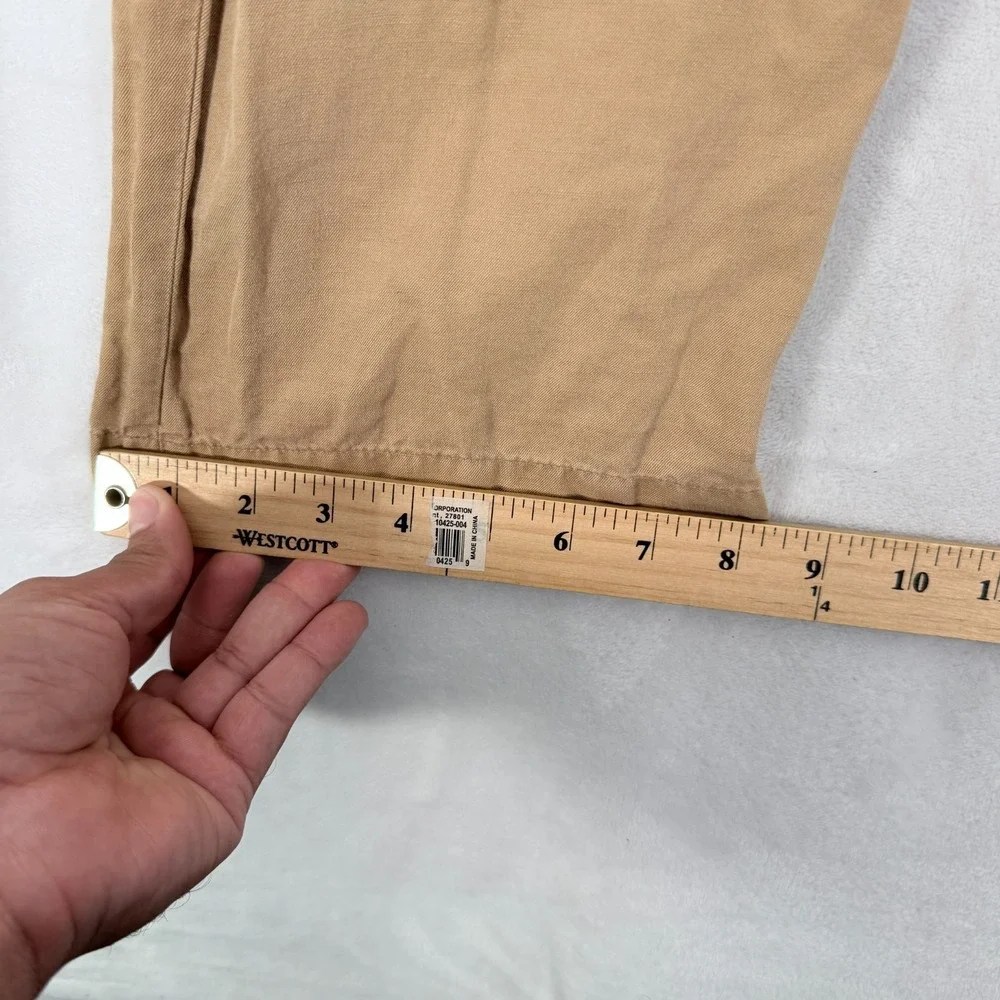 Polo Ralph Lauren Chino Pants Mens 34x30 (34x27) Beige Linen Silk Classic Fit